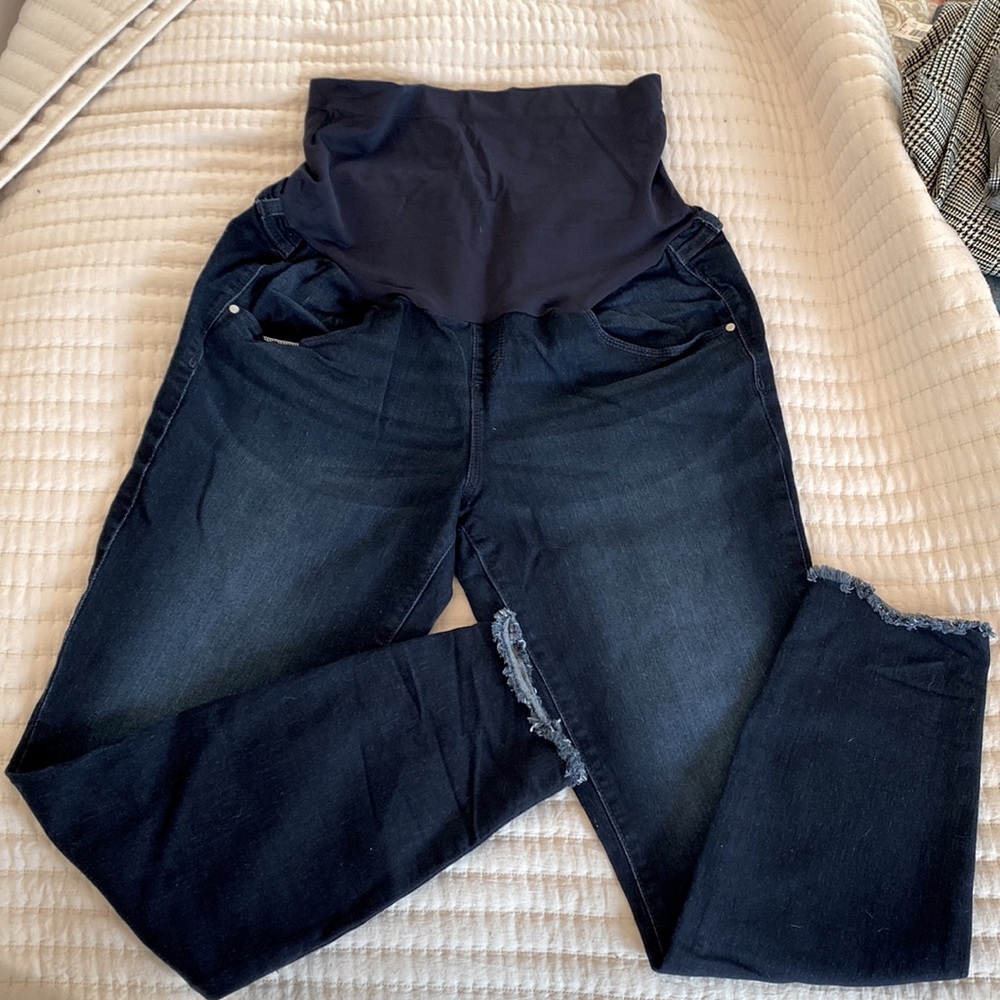 Maternity Skinny Leg Denim Jeans Jeggings Size 14